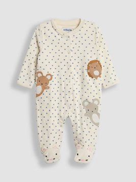 Чоловічок з аплікаціями для хлопчика, JoJo Maman Bebe, 0-3 міс фото
