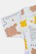 Боді з коротким рукавом біле з зайцями на кнопочках для немовлят, Babytoo, 12 міс