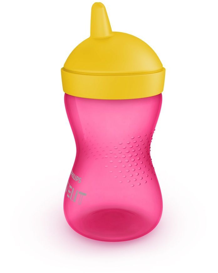 Чашка-непроливайка з твердим носиком, рожева для дітей, Philips AVENT, 18 міс+ фото