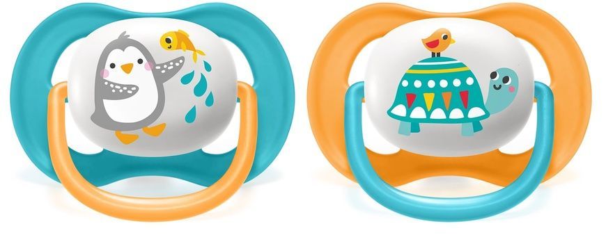 Пустушка Ultra Air "Animal" для хлопчика, Philips AVENT, 6-18 міс фото