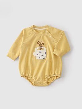 Боді жовте з вишивкою кава для немовлят, Koala Bebe, 6-9 міс фото