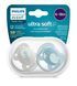Пустышка Ultra Soft ультрамягкая, для младенцев, Philips Avent, 6-18 мес, 2 шт