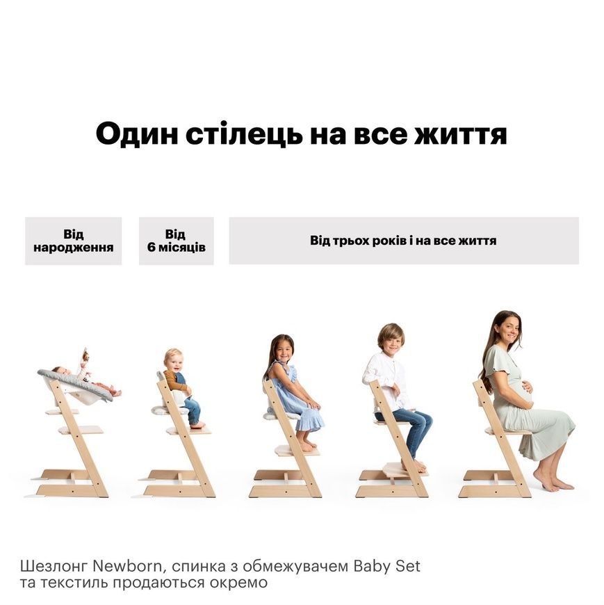 Стульчик Tripp Trapp White, Stokke фото