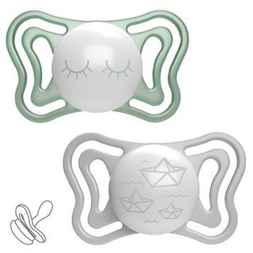 Пустушка Physio Light силіконова люмінесцентна 2шт. для дітей, Chicco, 16-36 міс фото