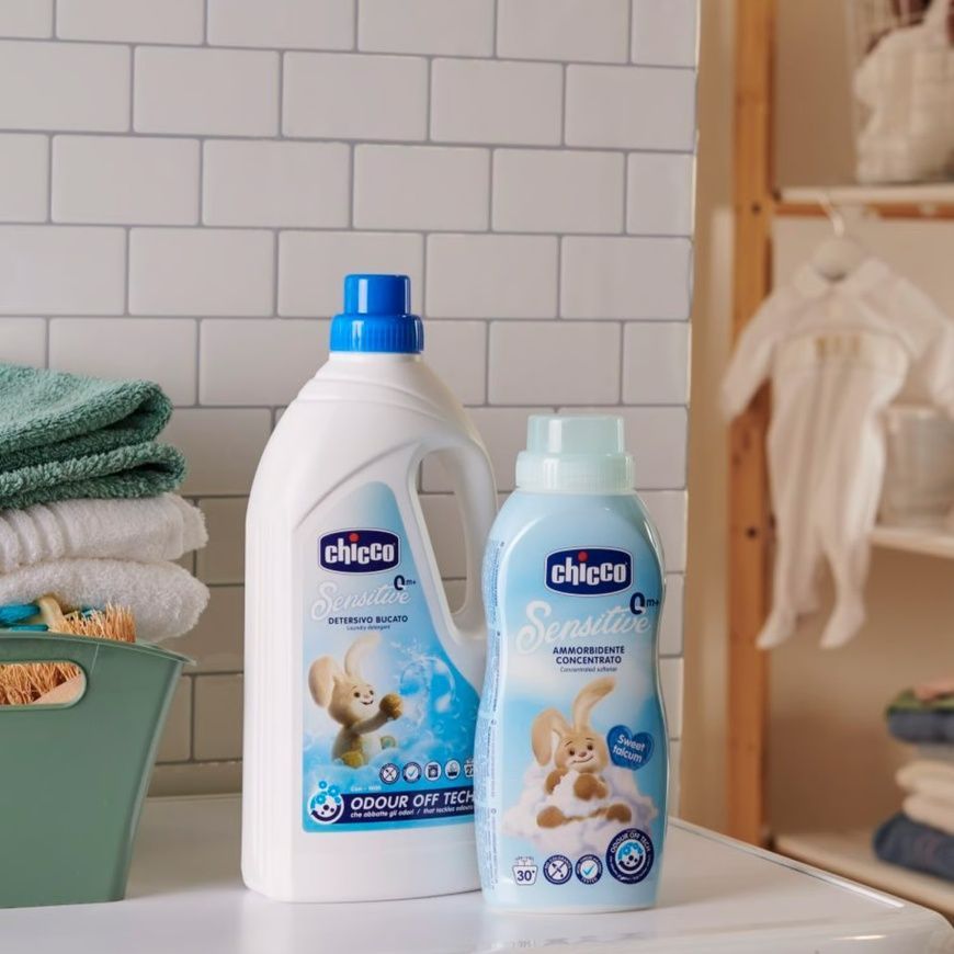 Смягчитель тканей "Sensitive Sweet Talcum", Chicco, 750 мл фото