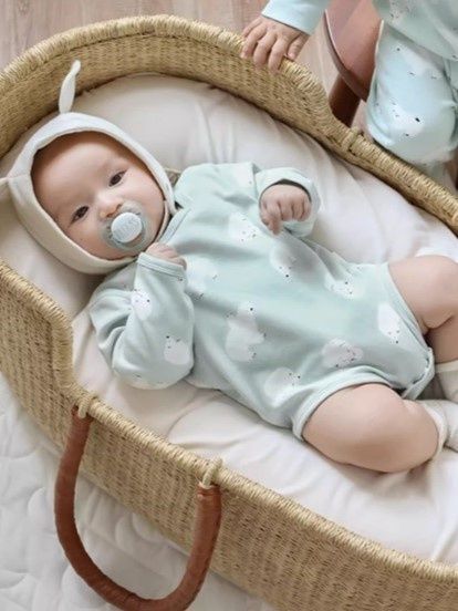 Боди мятное с белыми медведями для младенцев, Koala Bebe, 1-3 мес фото