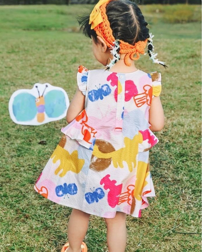 Сукня акварельні дитячі малюнки для дівчинки, Mini Bala, 18-24 міс фото