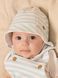 Панама на завязочках голубая полоска с рыбкой для младенцев, Sergent Major, 1-3 мес