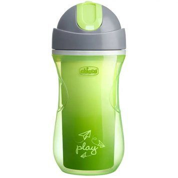 Чашка пластиковая для питья "Sport Cup" от 14 месяцев для детей, Chicco, 266мл. фото