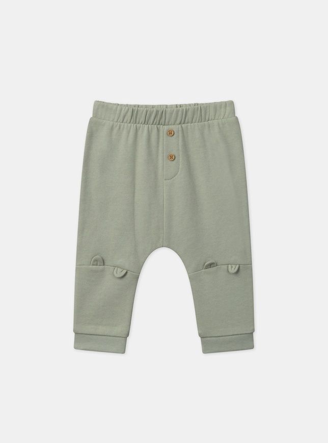 Комплект свитшот, штаны и слюнявчик оливковый с зеброй для мальчика, Sergent Major, 3 мес фото