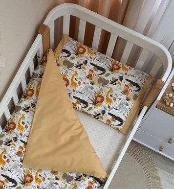 Змінна постіль Baby Mix Африканські звірята для немовлят, MSonya фото