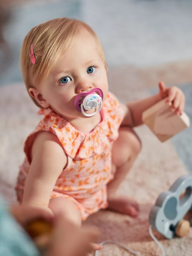 Пустышка Ultra Air "Animal" для девочки, Philips AVENT, 6-18 мес фото