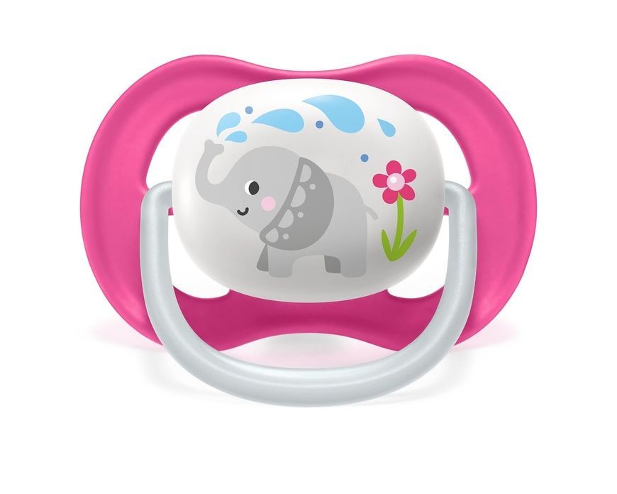 Пустышка Ultra Air "Animal" для девочки, Philips AVENT, 6-18 мес фото