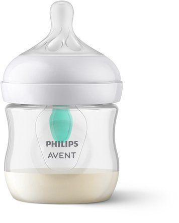 Пляшечка для годування Natural Природний потік з клапаном для немовлят, Philips AVENT, 125 мл, 1 шт фото