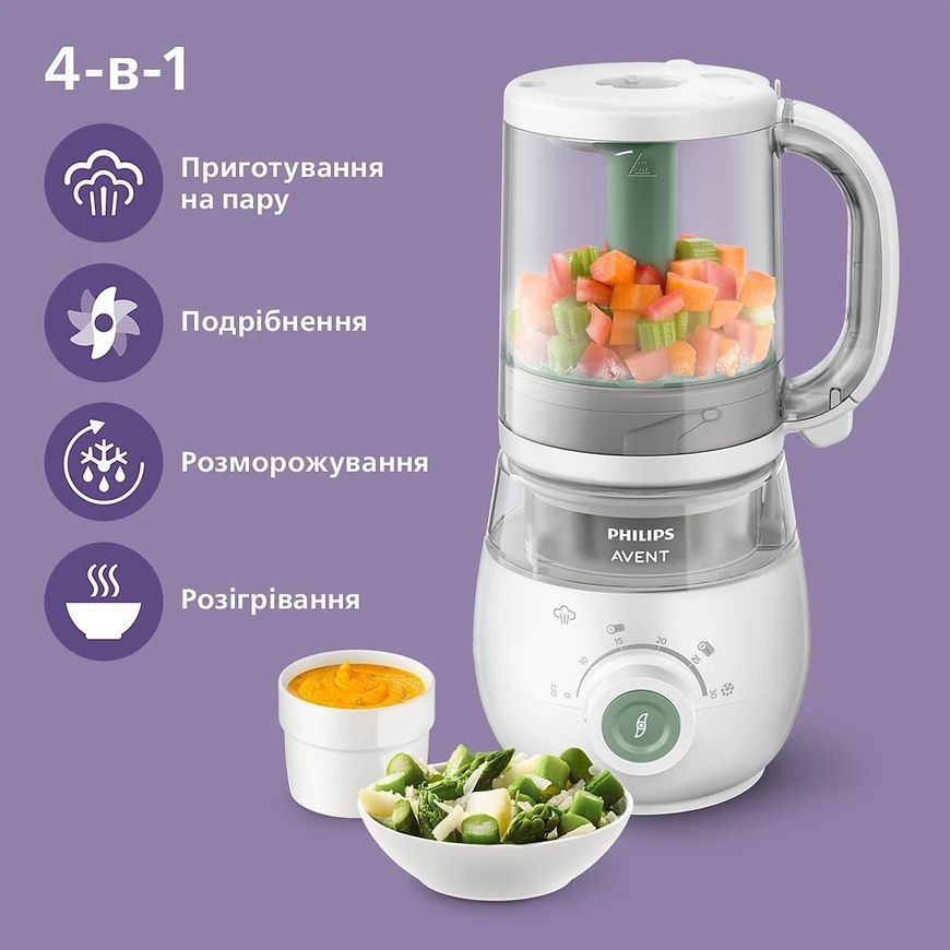 Пароварка-блендер 4 в 1 Philips Avent NEW, Philips Avent фото