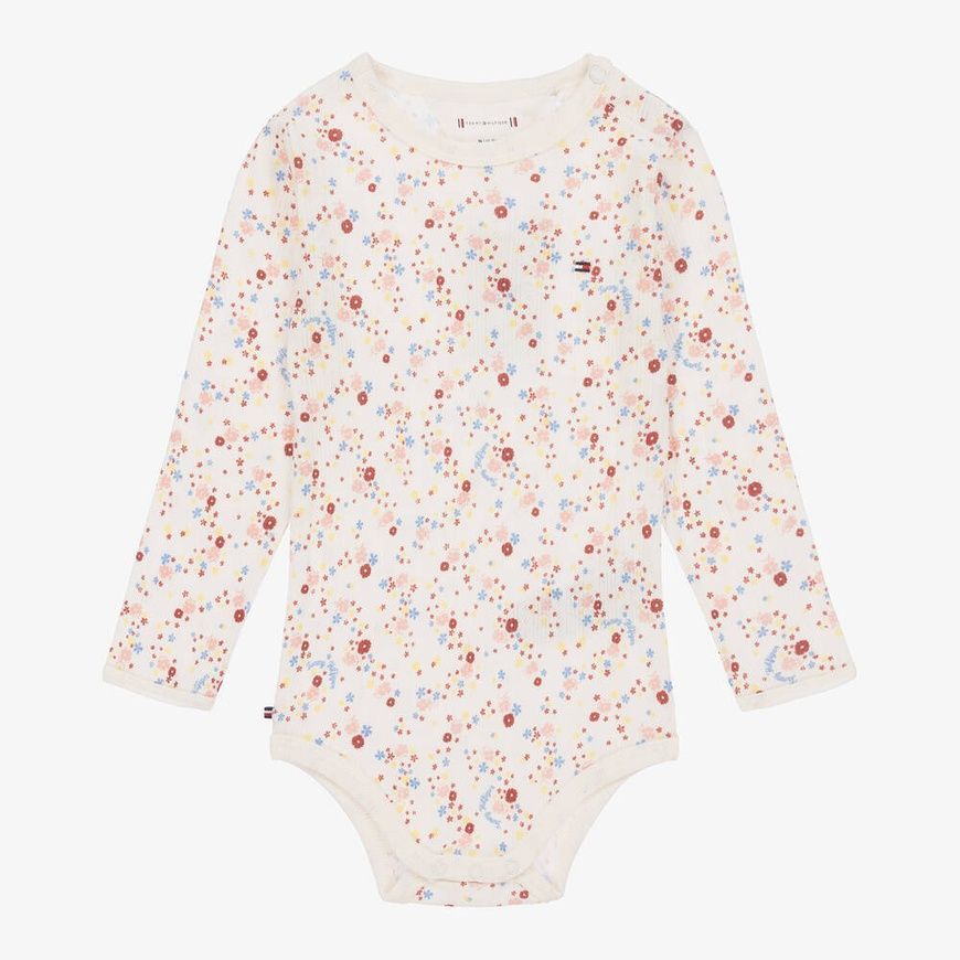 Набір боді з довгим рукавом 3шт для дівчинки, Tommy Hilfiger, newborn фото