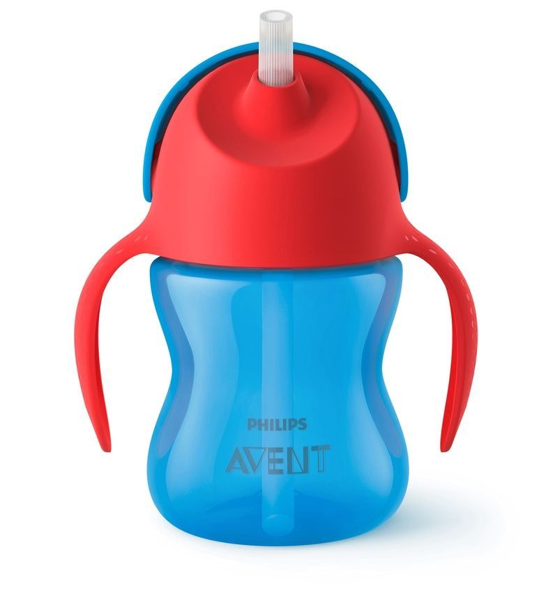 Чашка із трубочкою для хлопчика, Philips AVENT, 210 мл, 9 міс+ фото