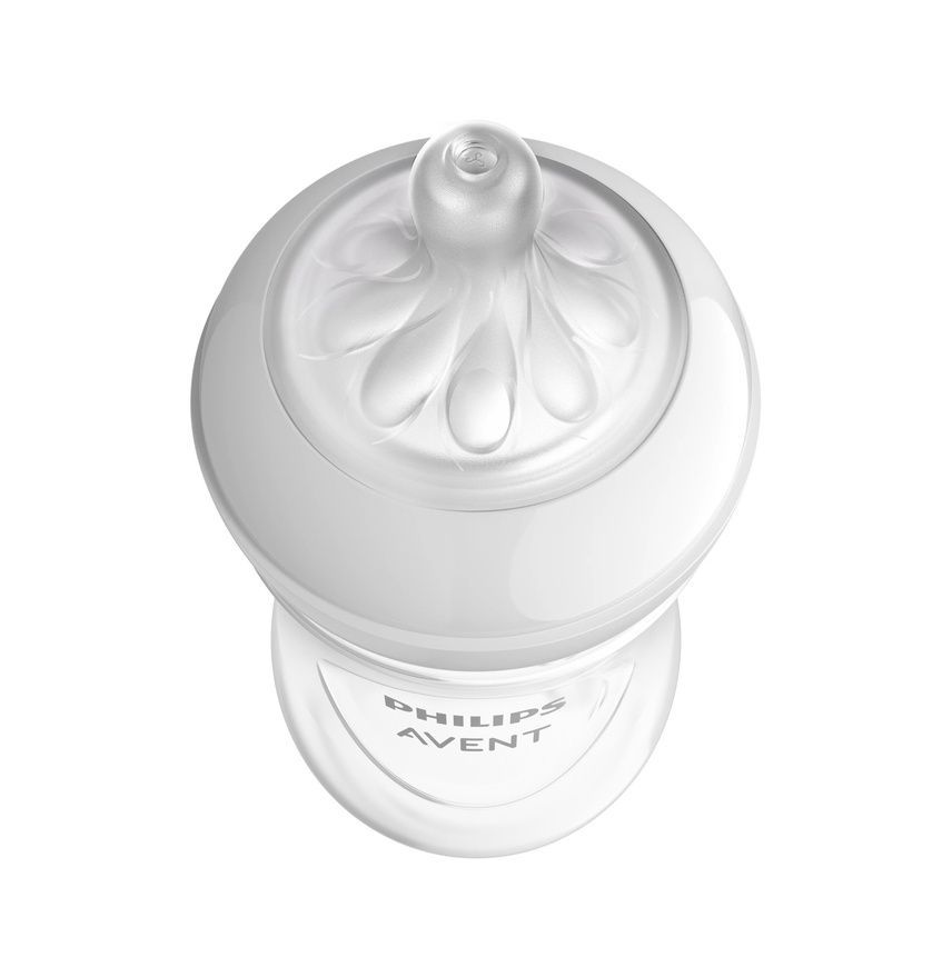 Бутылочка для кормления Natural Природный поток для младенцев, Philips AVENT, 260 мл, 1 шт Жираф фото
