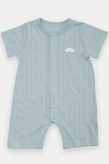 Ромпер блакитний у рубчик Янгол для немовлят, Koala Bebe, 0-3 міс фото
