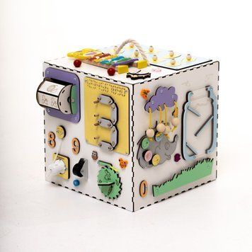 Бізікубик дитячий Білий Для Хлопчика, JOY TOY фото