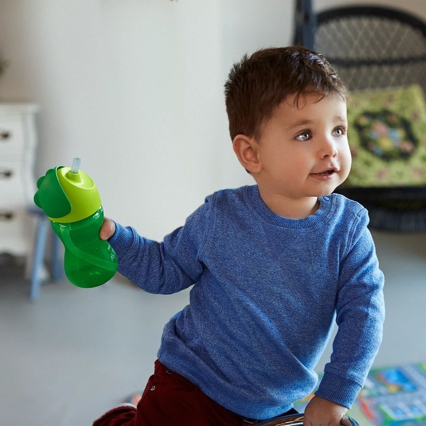 Чашка із трубочкою для хлопчика, Philips AVENT, 300 мл, 12 міс фото