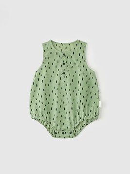 Боди зеленое в черный горошек для младенцев, Koala Bebe, 3-6 мес фото