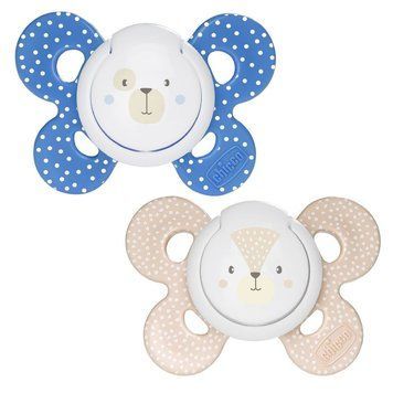Пустышка Physio Comfort силиконовая 2шт. для мальчика, Chicco, 6-16 мес фото
