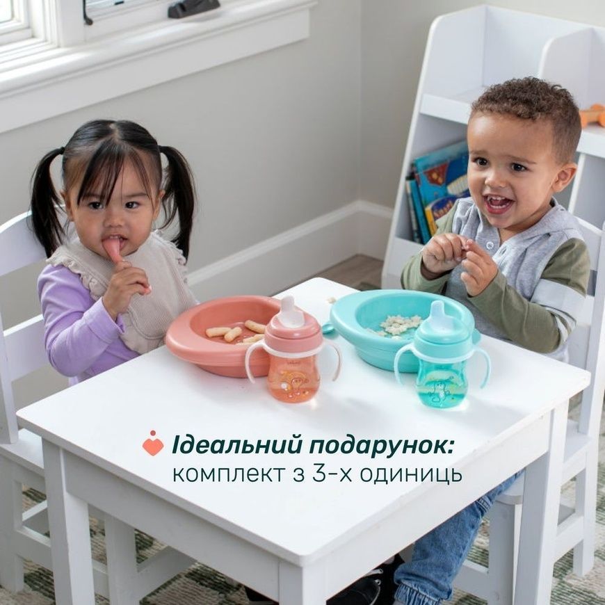 Набор посуды "Set Prima Pappa" голубой для младенцев, Chicco, 6 мес+ фото