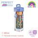Бутылка пластиковая "Perfect Easy" соска силиконовая, быстрый поток для мальчика, Chicco, 330мл, 4 мес+