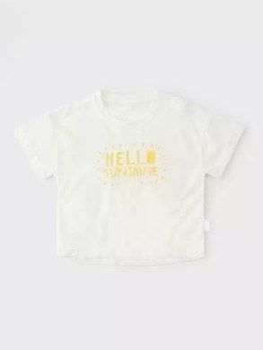 Футболка белая Hello sunshine для детей, Koala Bebe, 12-18 мес фото