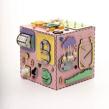 Бізікубик дитячий Рожевий Великий, JOY TOY фото