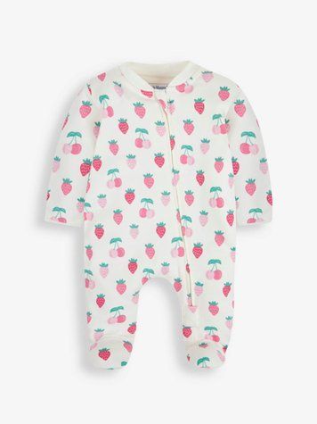 Человечек с принтом клубнички для младенцев, JoJo Maman Bebe, 0-3 мес фото