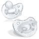 Пустышка Physioforma Crystal силиконовая 2шт. для младенцев, Chicco, 2-6 мес