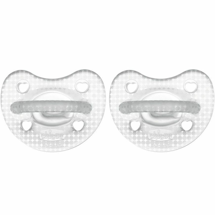 Пустышка Physioforma Crystal силиконовая 2шт. для младенцев, Chicco, 2-6 мес фото