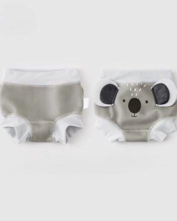 Трусики-підгузники непромокаємі сірі з коалою для немовлят, Koala Bebe, 1-3 міс фото