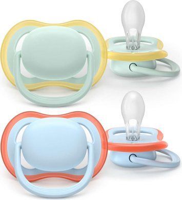 Пустушка Ultra Air бірюзово-блакитна для немовлят, PHILIPS Avent, 0-6 міс фото