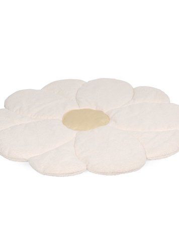 Килимок ігровий Flower білий, жовтий для дітей, Childhome, 110 см фото