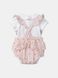 Комплект боди с коротким рукавом и комбинезон розовый с клубничкой для девочки, Sergent Major, 3 мес