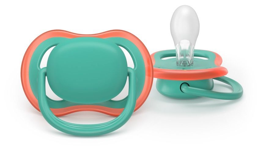 Пустушка Ultra Air зелено-блакитна для немовлят, PHILIPS Avent, 6-18 міс фото