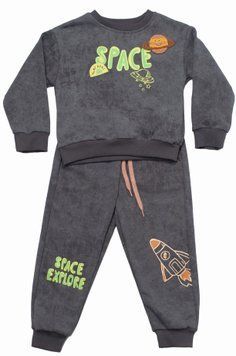 Костюм графітовий з космосом space для хлопчика, Tuffy, 4-5 років фото