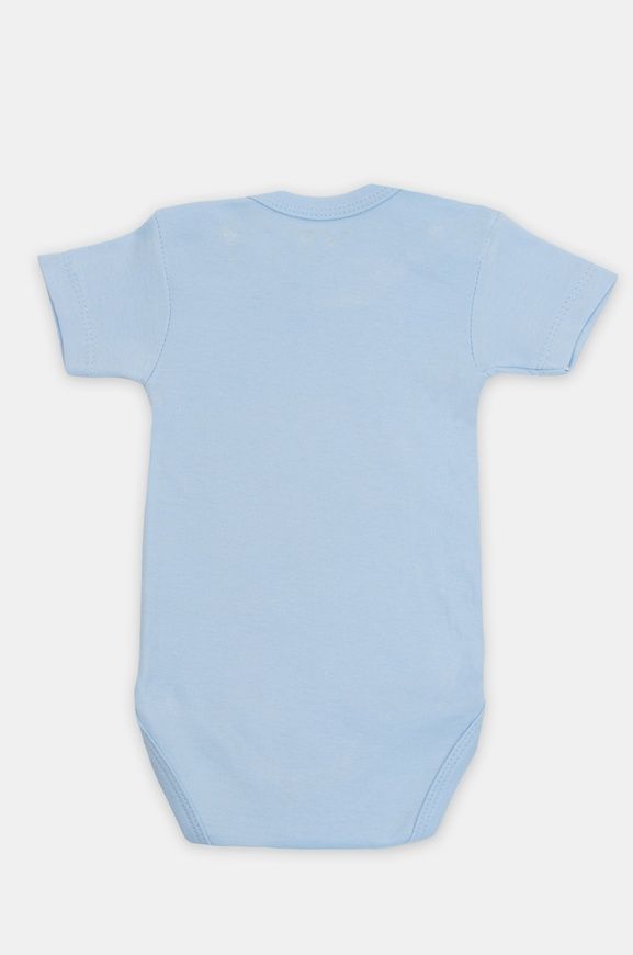 Боді з коротким рукавом блакитне на кнопочках для немовлят, Babytoo, 12 міс фото