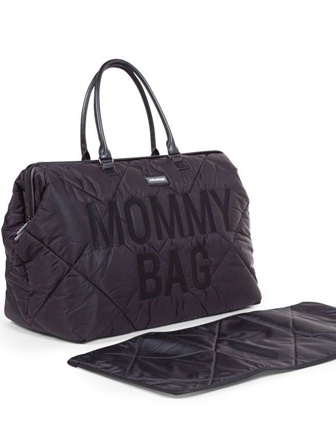Сумка Mommy bag puffered black, Childhome фото