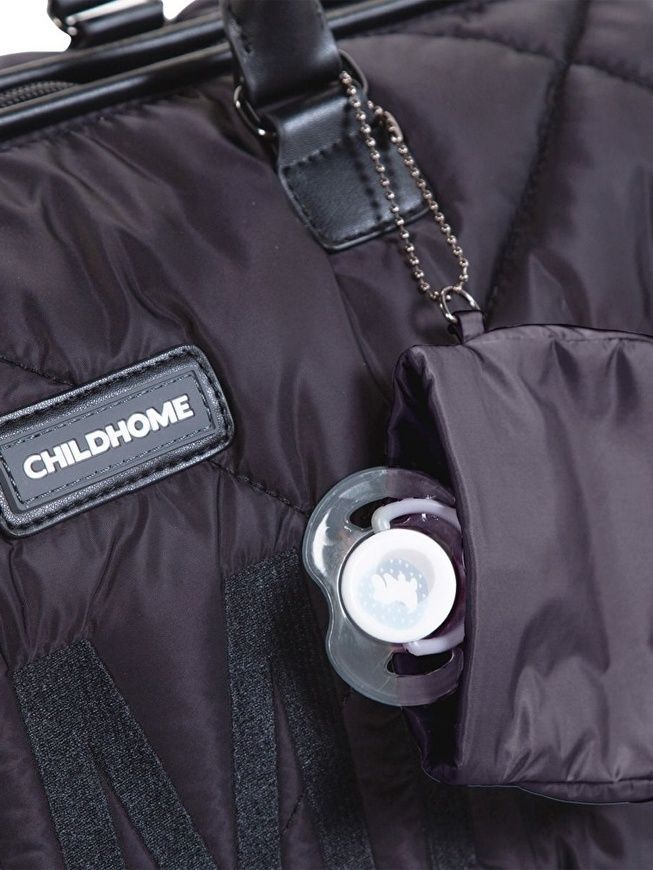 Сумка Mommy bag puffered black, Childhome фото