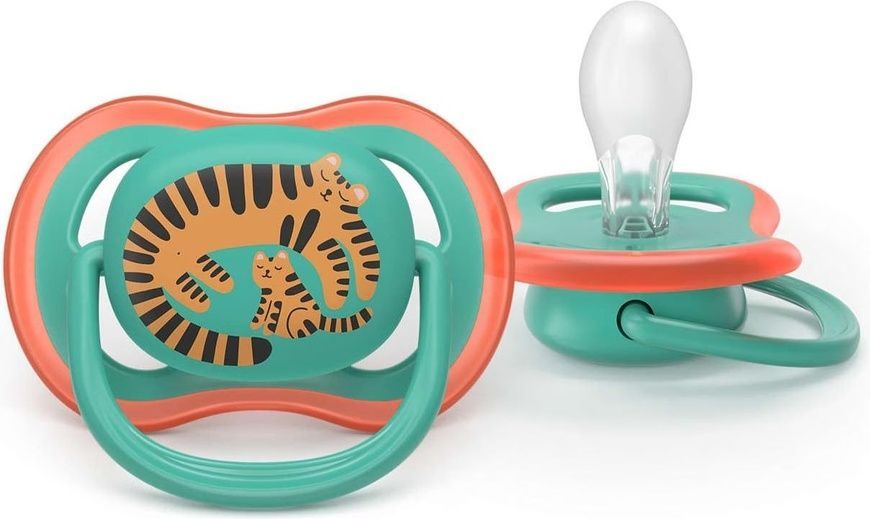 Пустушка Ultra Air блакитно-зелена для немовлят, PHILIPS Avent, 6-18 міс фото