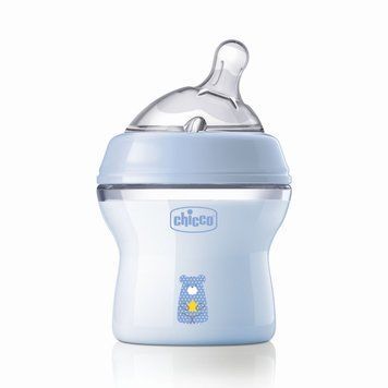 Бутылочка пластик Natural Feeling NEW для мальчика, Chicco, 150 мл, 0 мес+ фото