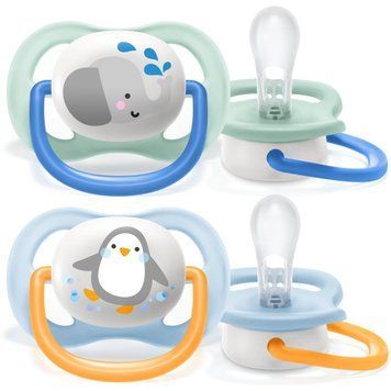 Пустышка Ultra Air "Animal" для мальчика, Philips Avent, 0-6 мес фото