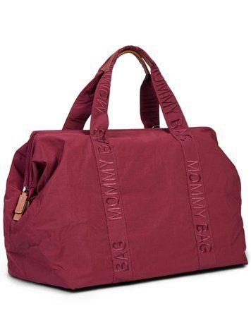 Сумка Mommy bag Signature burgundy, Childhome, 58 л фото