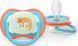 Пустушка Ultra Air Нічна блакитно-жовта для немовлят, PHILIPS Avent, 18 міс+
