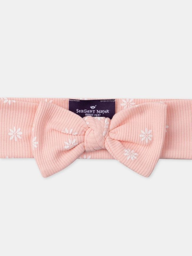 Повязка розовая с цветками для девочки, Sergent Major, newborn фото