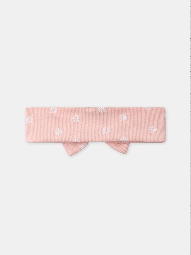 Повязка розовая с цветками для девочки, Sergent Major, newborn фото